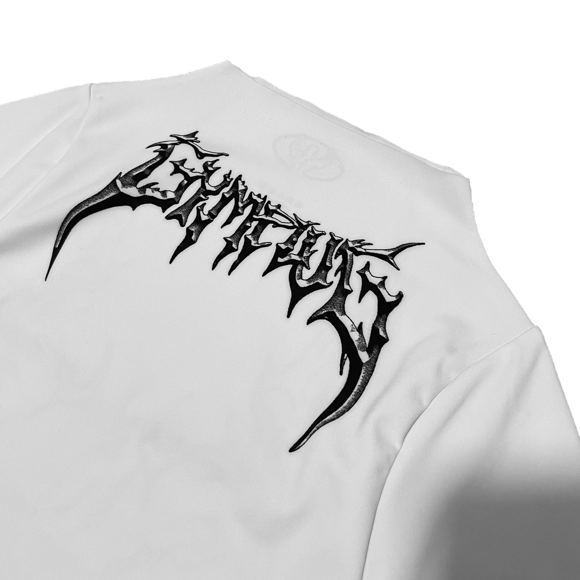 training longsleeve croptop white