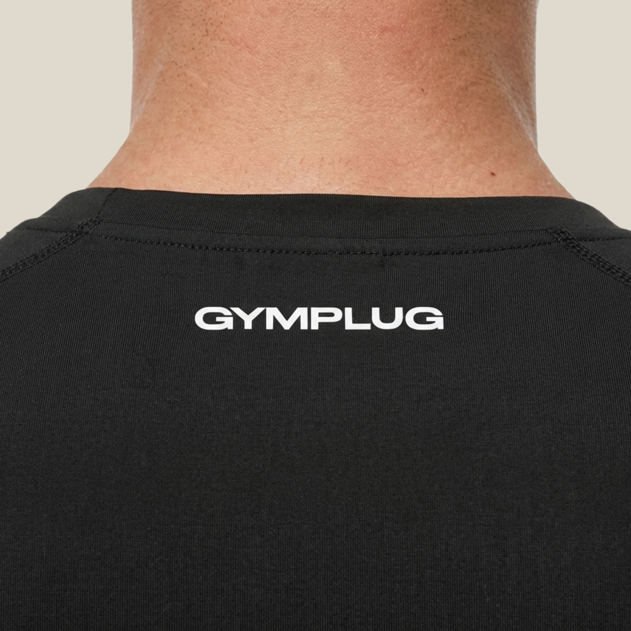 Compression shirt white logo