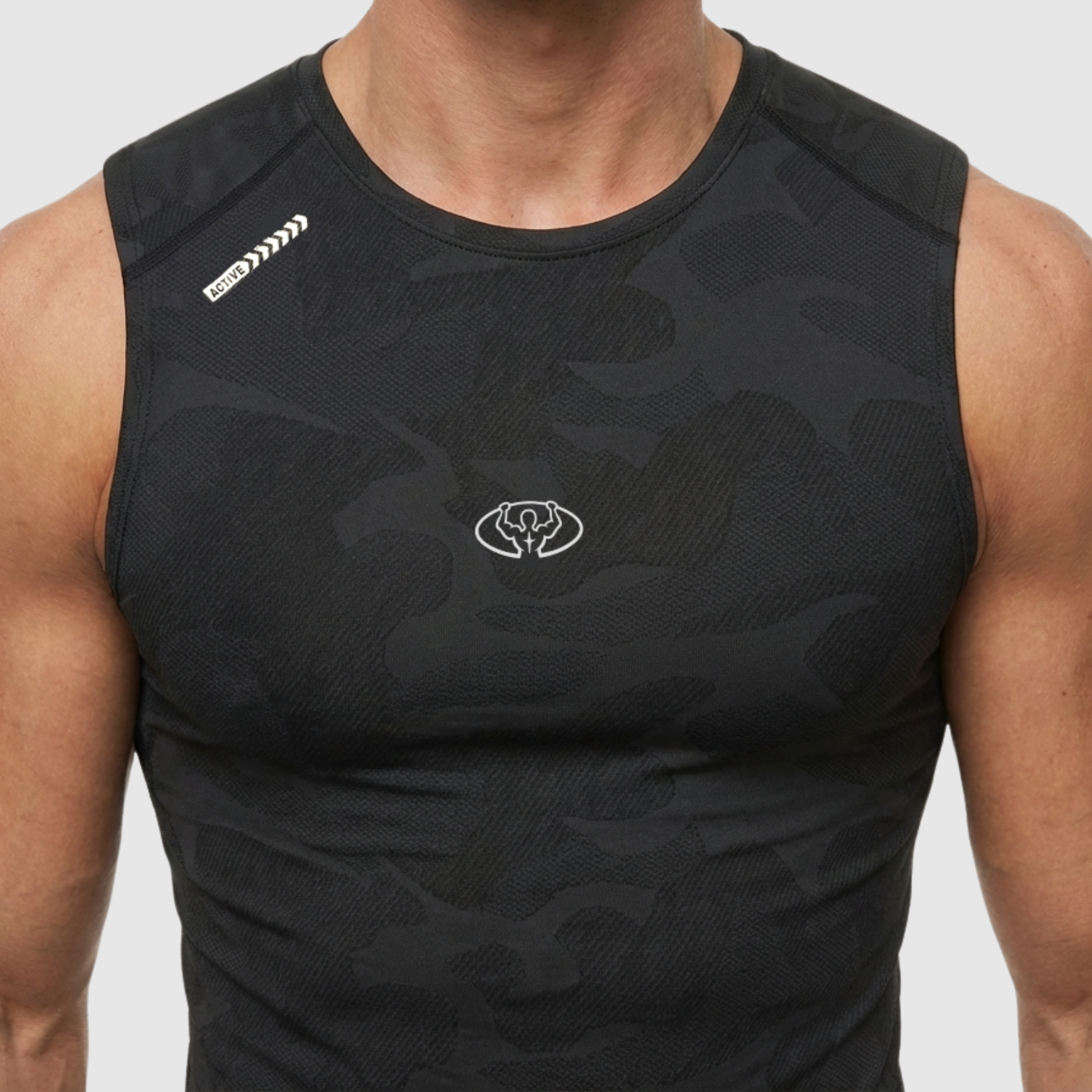 Training tank top camo black