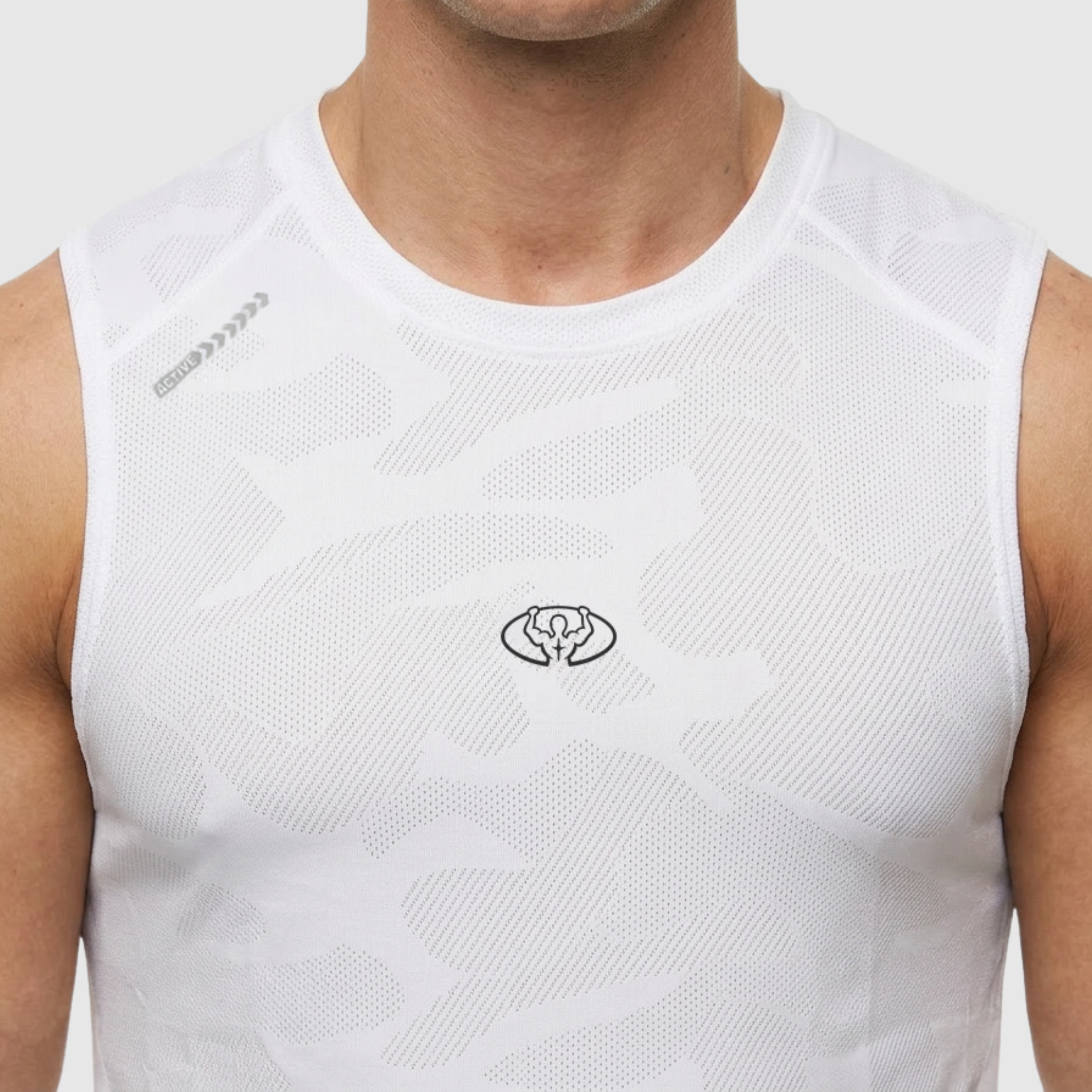 Training tank top camo white
