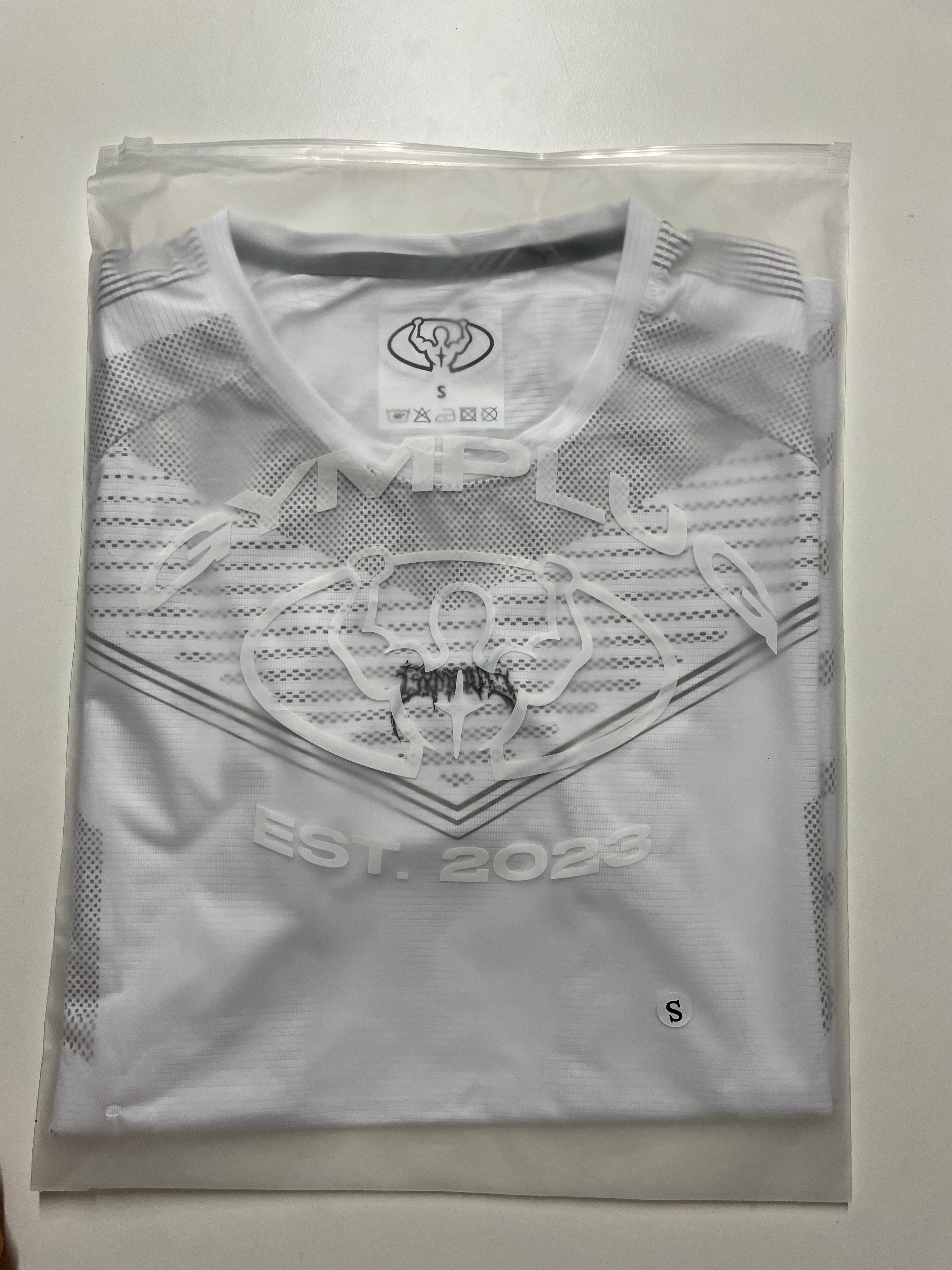 Upper body compression white