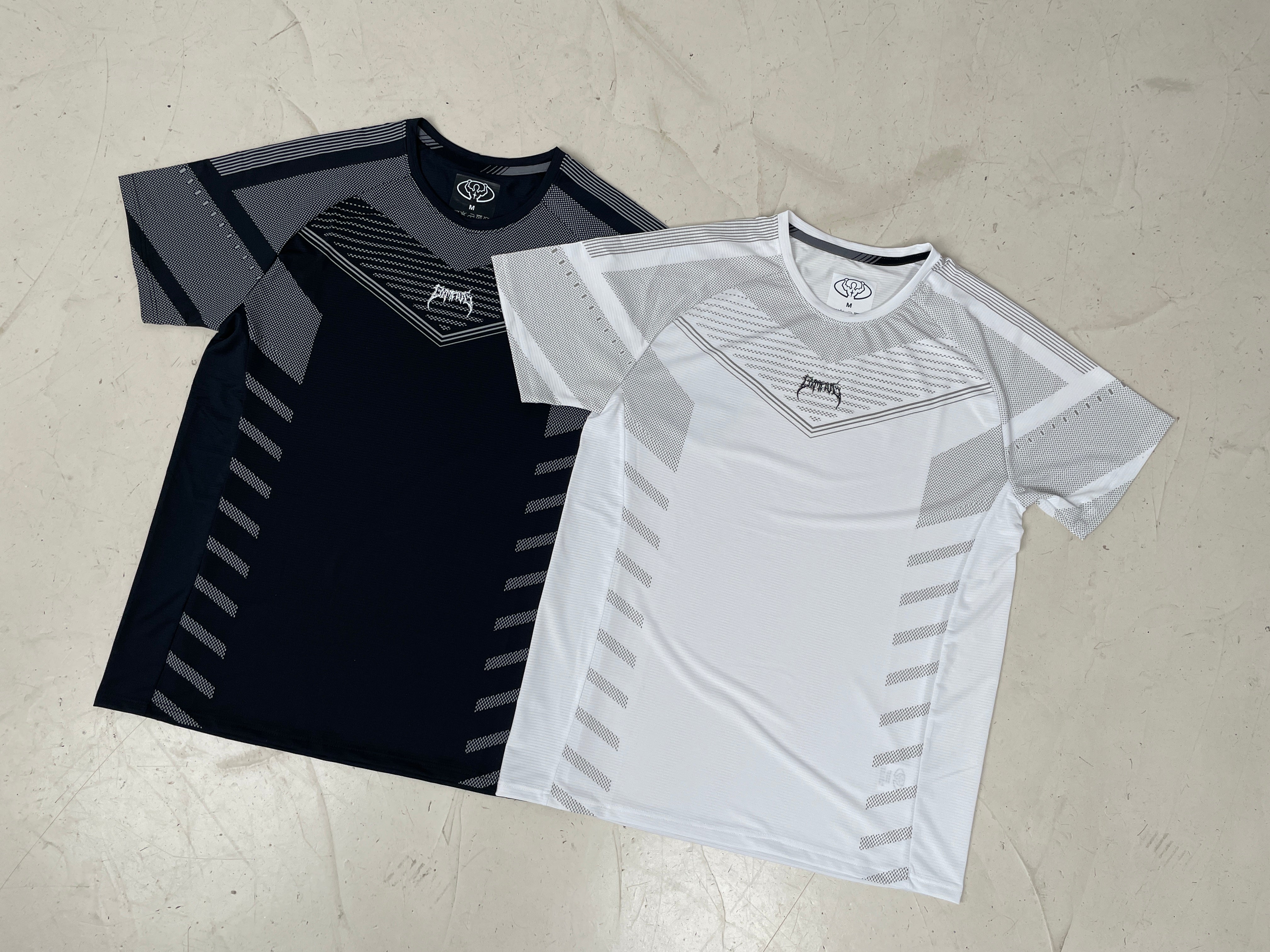 Upper body compression white
