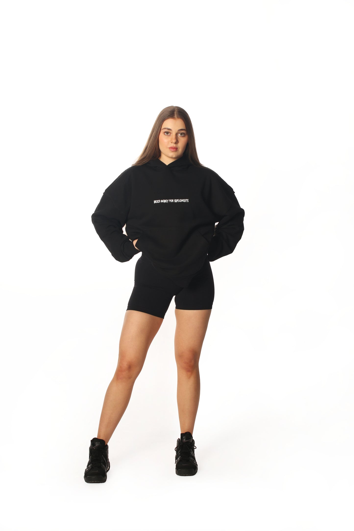 boxy hoodie | need money for suplements