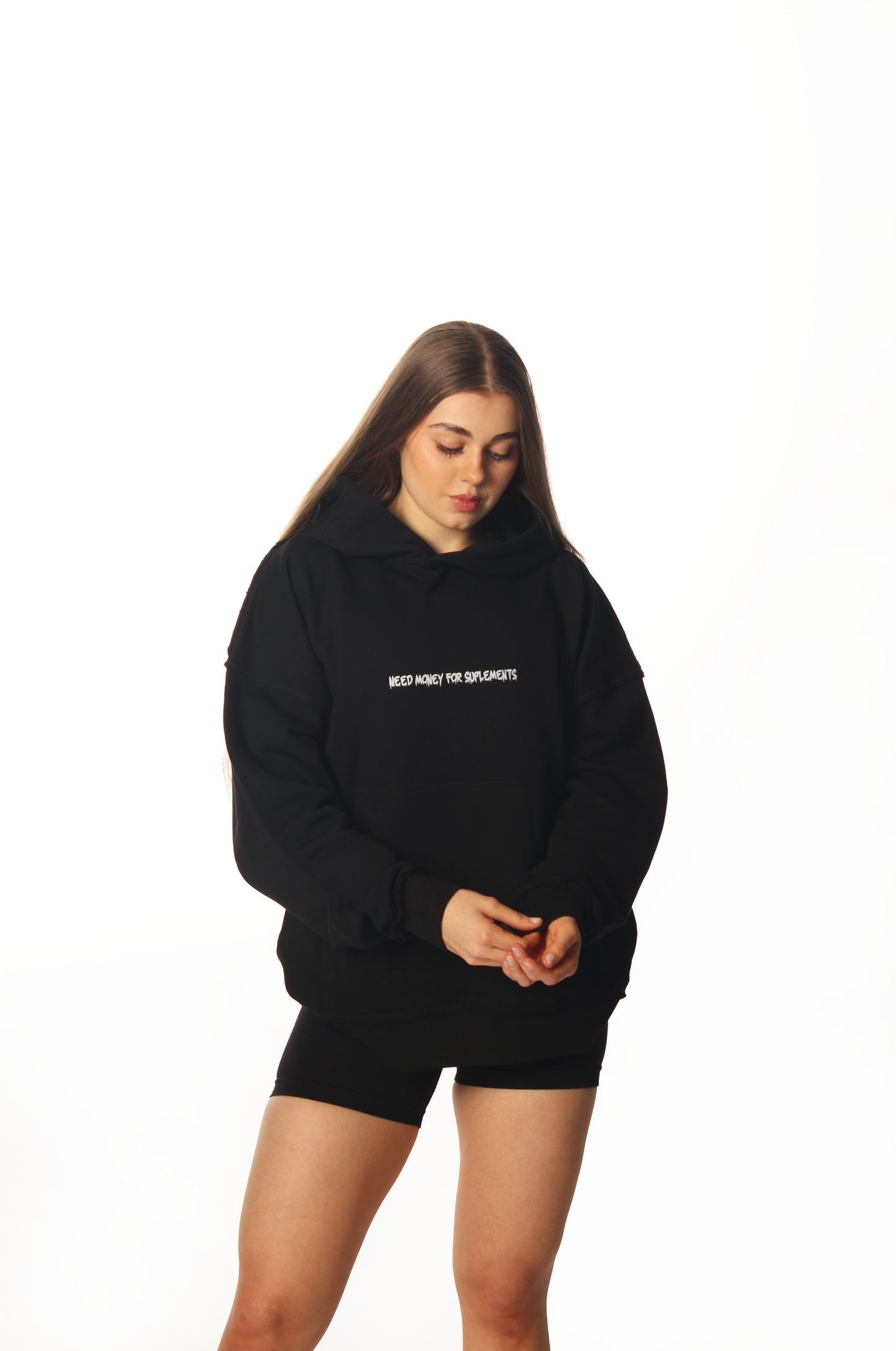 boxy hoodie | need money for suplements