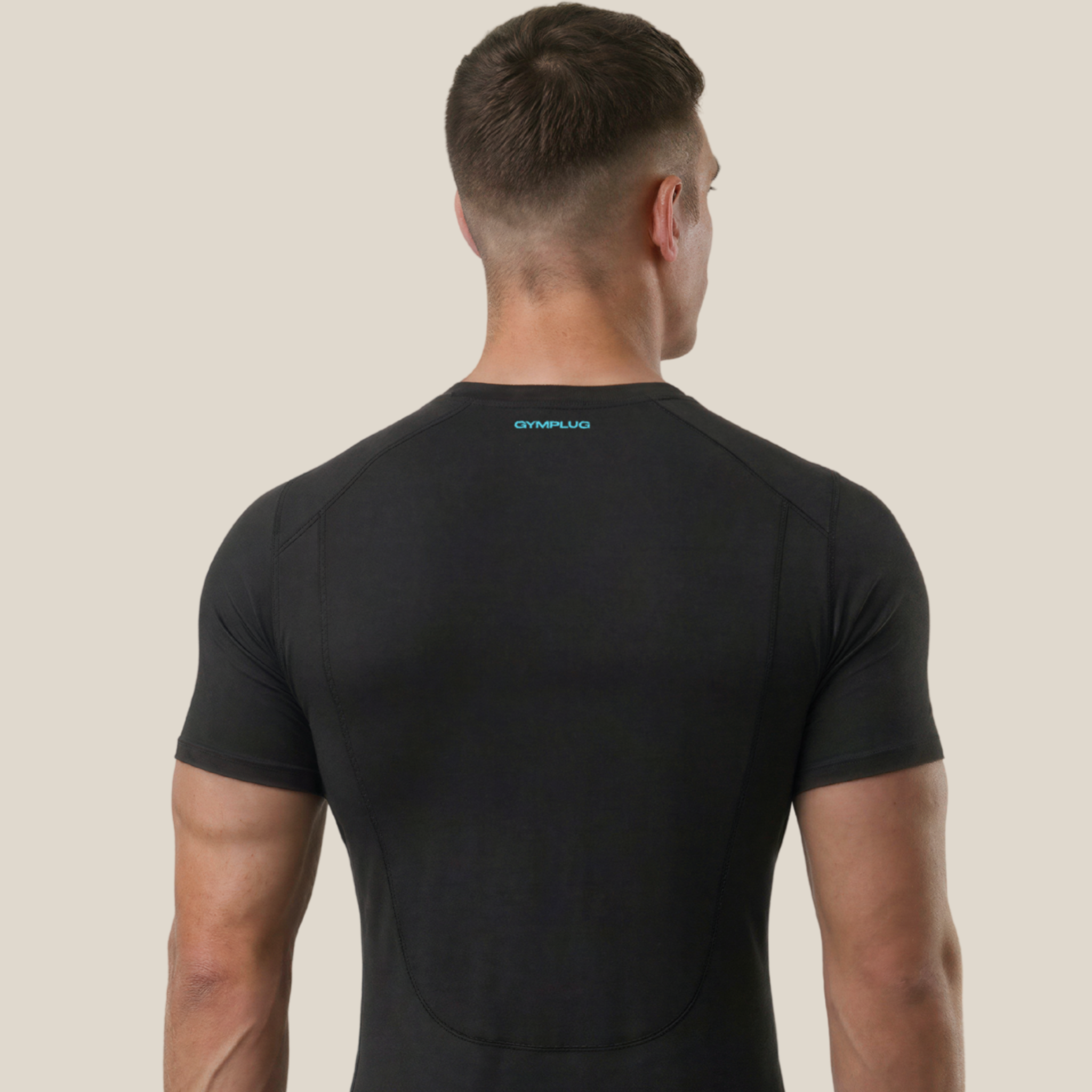 Compression shirt blue logo