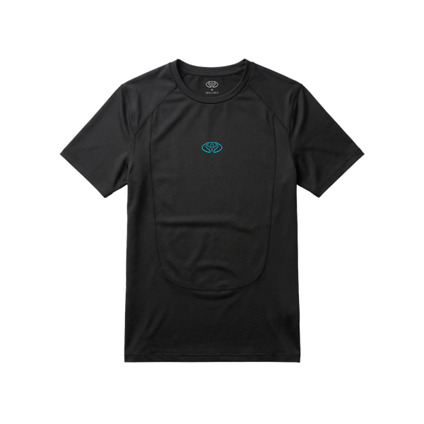 Compression shirt blue logo