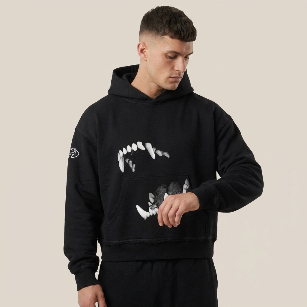 Boxy FANGS HOODIE