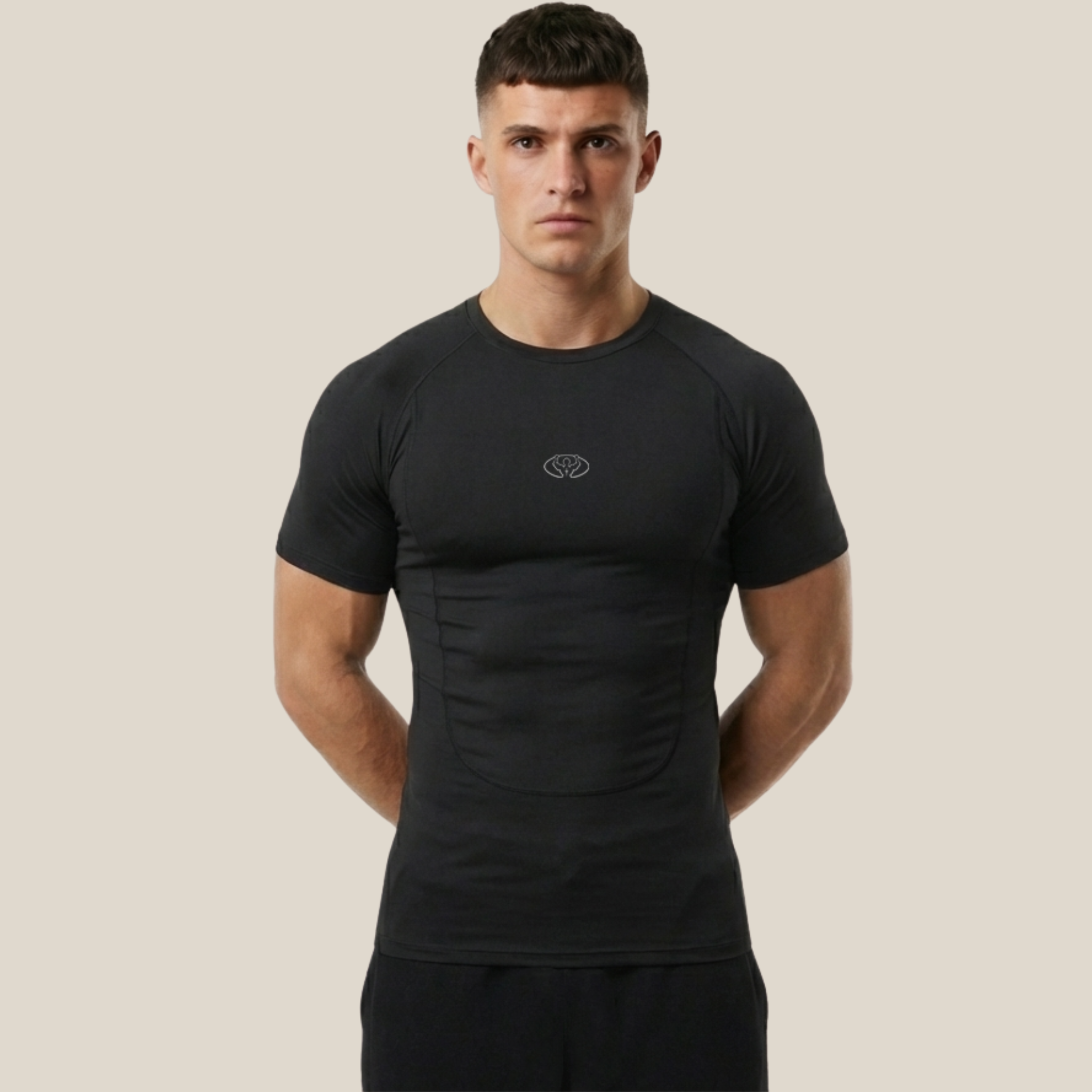 Compression shirt grey logo