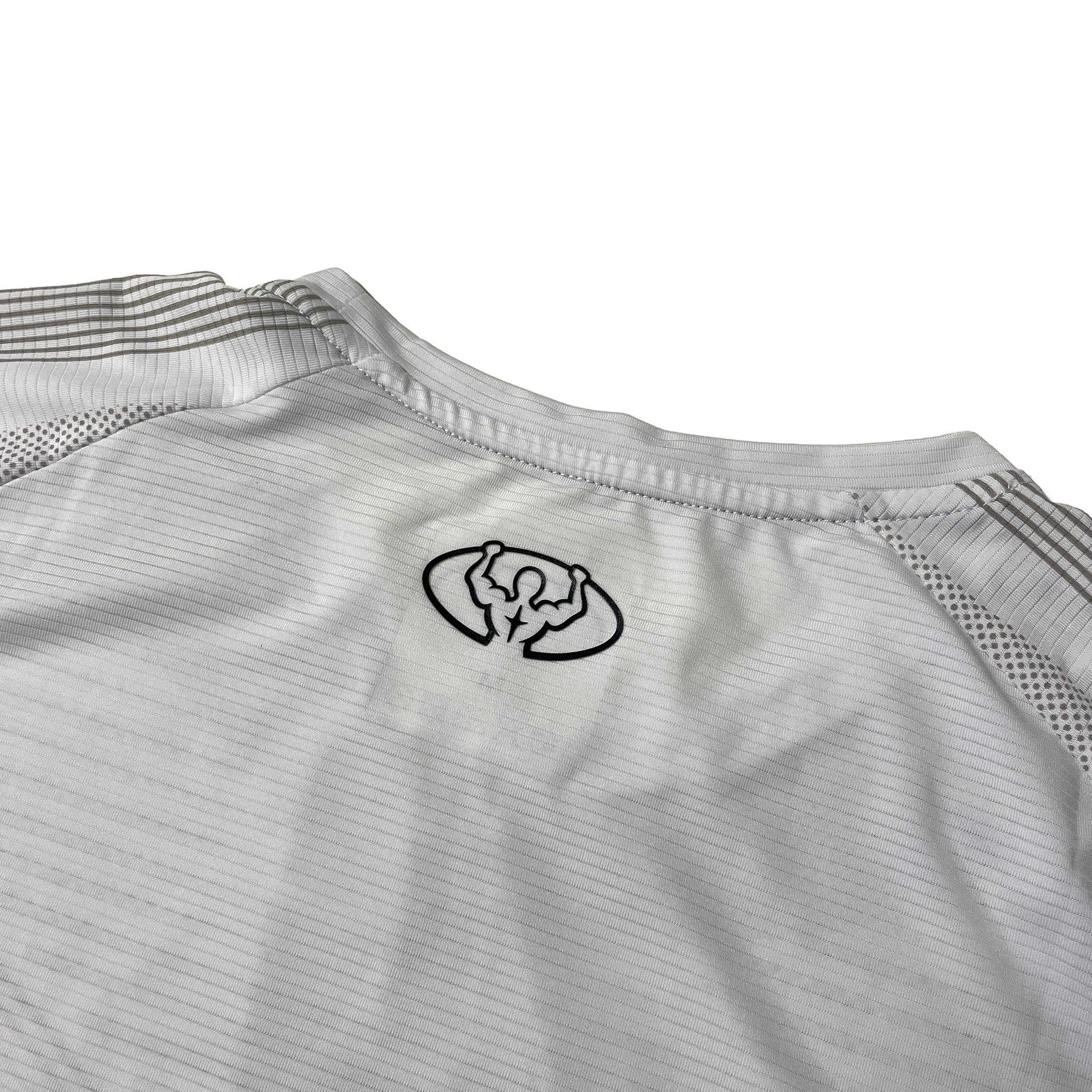 Upper body compression shirt white