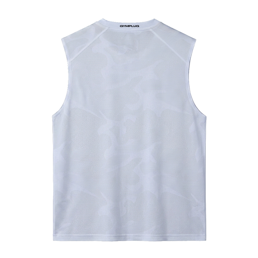 Training tank top camo white