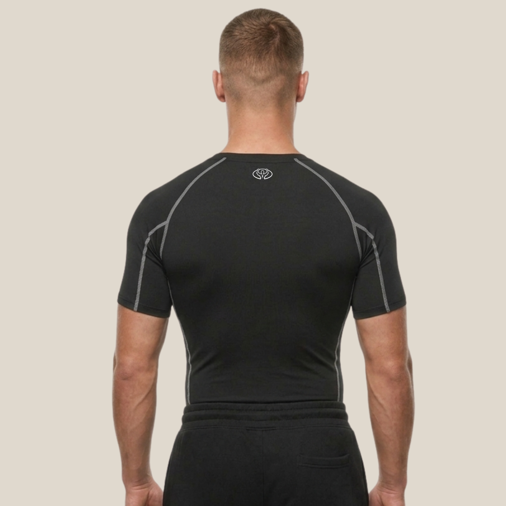 Compression shirt white cuts