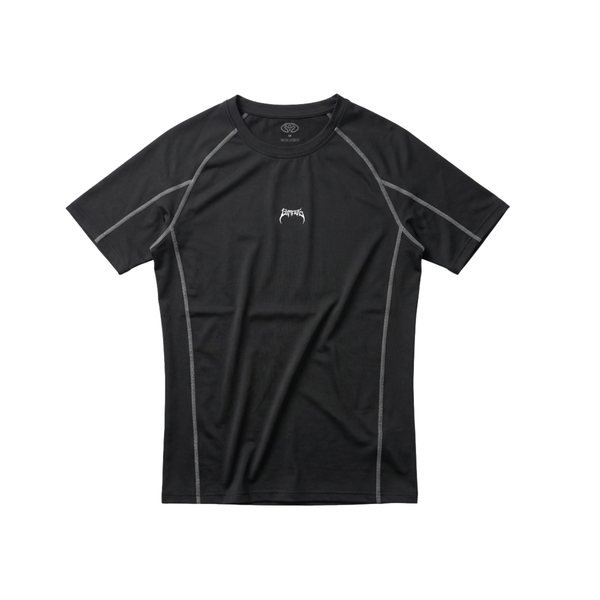 Compression shirt white cuts
